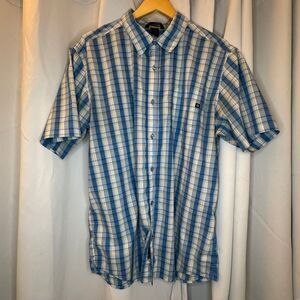 Marmot Men's Plaid Short‎ Sleeve Button Down Shirt Outdoor Casual  XL